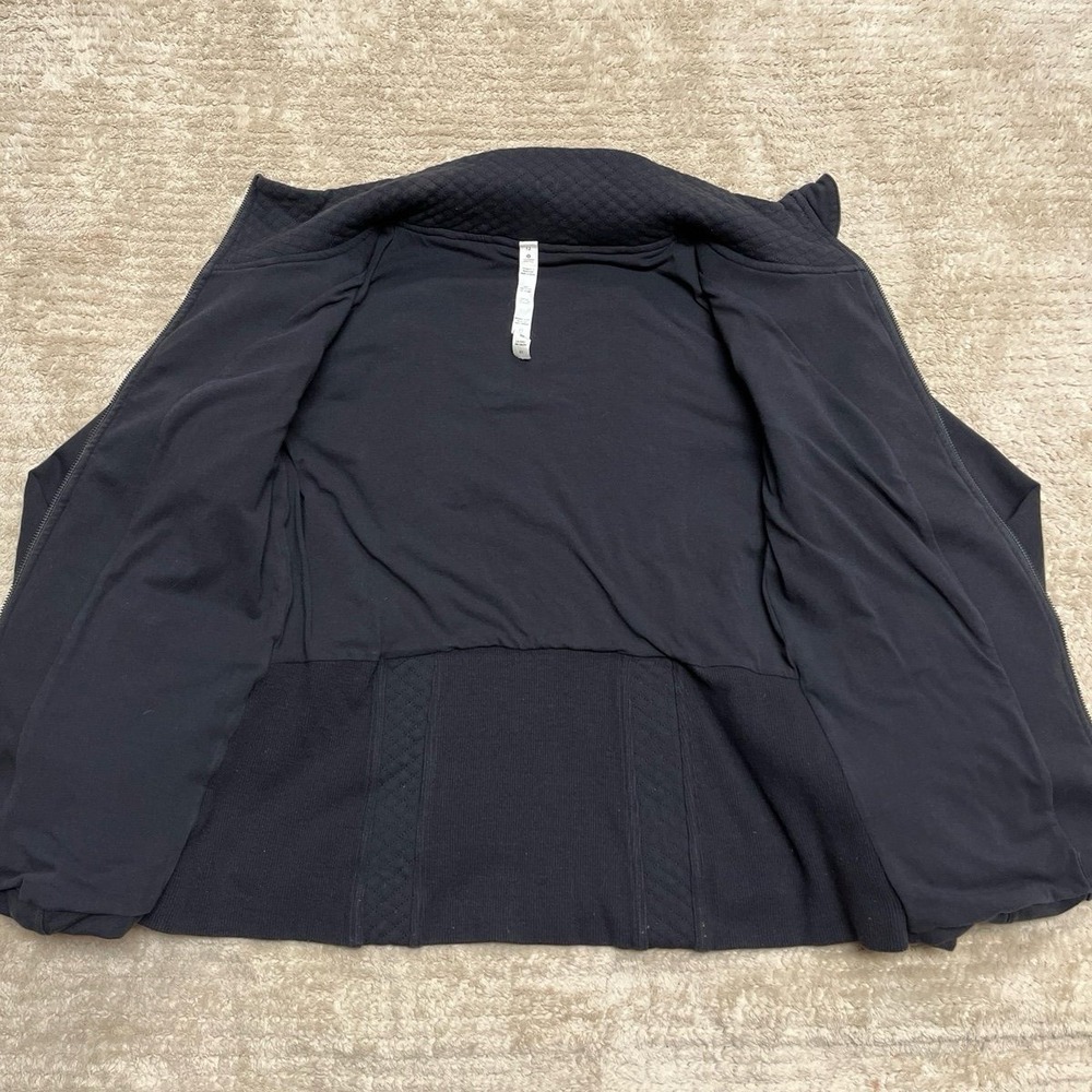 Lululemon Black "It's Happening" Moto Utility Jacket - Size 12 women's - Picture 6 of 8